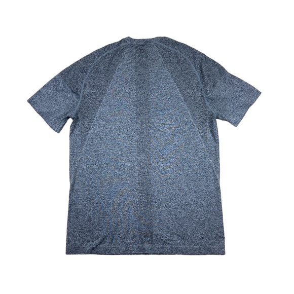 01. ALGO Men's XL Performance V Neck  T Shirt Gray Moisture Wicking - Picture 2 of 3